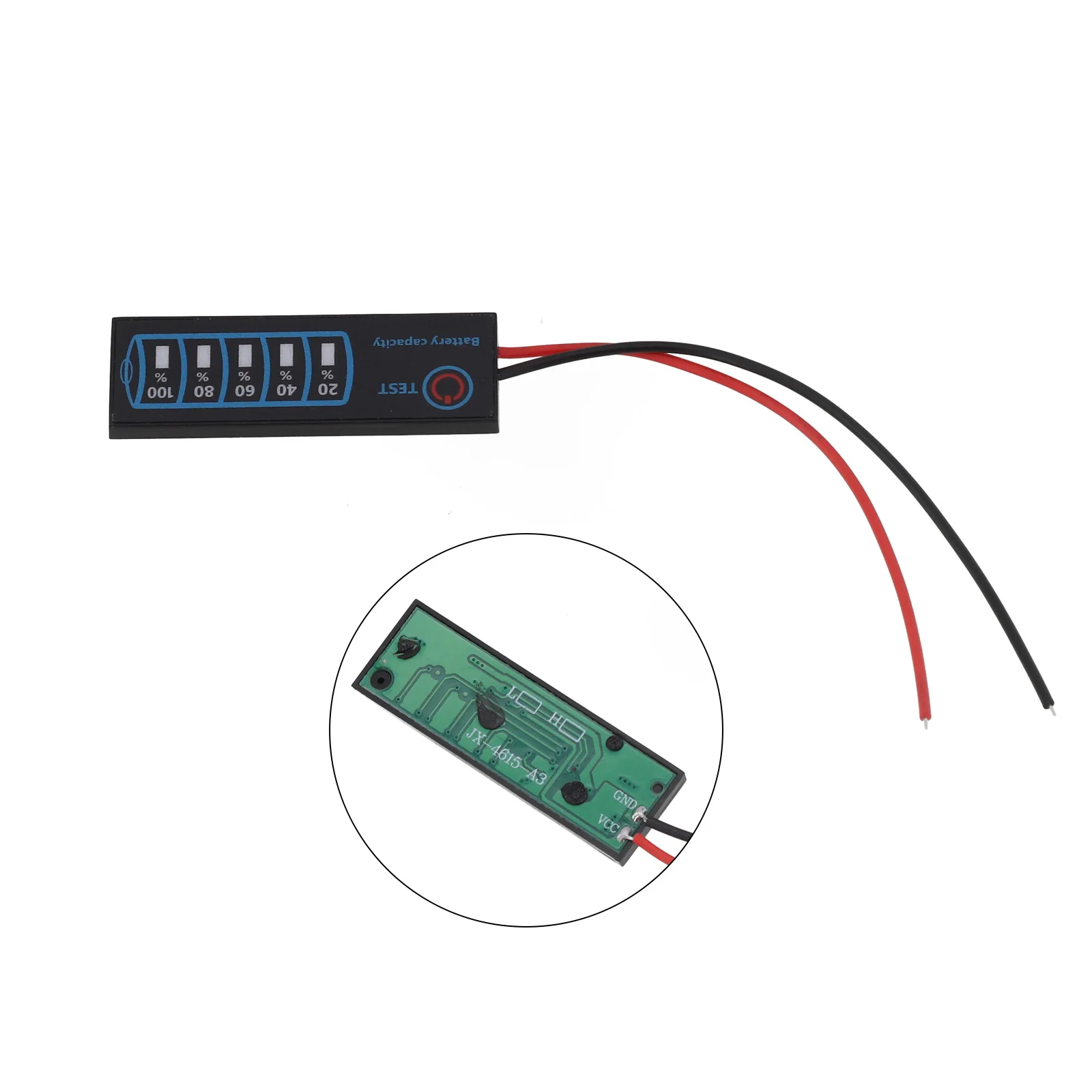 Индикатор уровня заряда батареи DC5-30V Тройной литий-железо-фосфатный индикатор