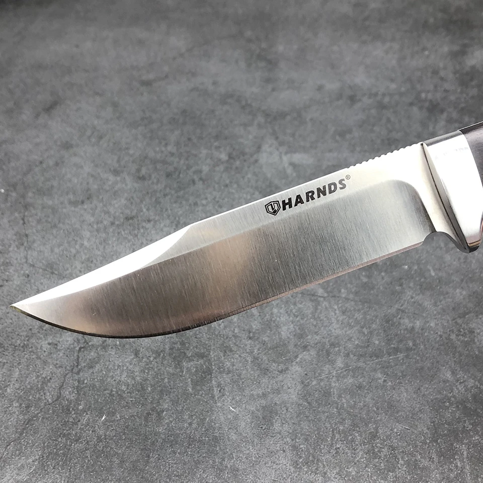 Нож HARNDS Defender D2 Тактический с фиксированным клинком Боуи рукояткой из черного