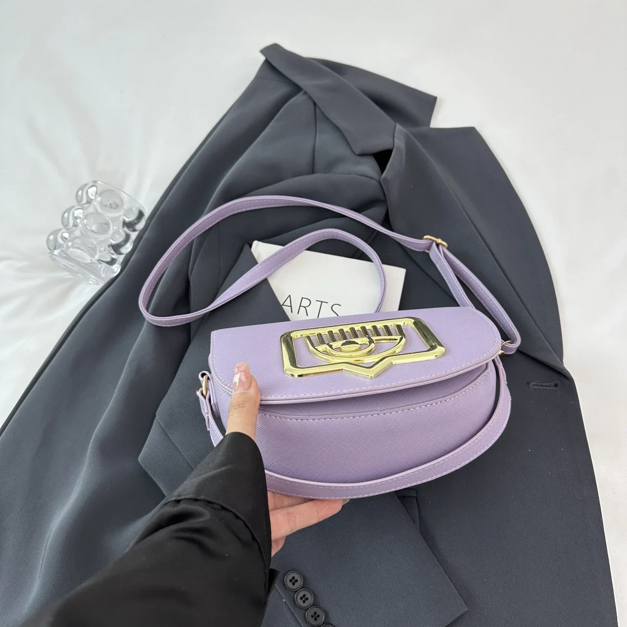 2024 Новая роскошная женская брендовая сумка через плечо из искусственной кожи в