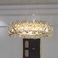 new style crystal chandelier modern living room luxury bedroom dining room lamps adjustable height ceiling chandelier