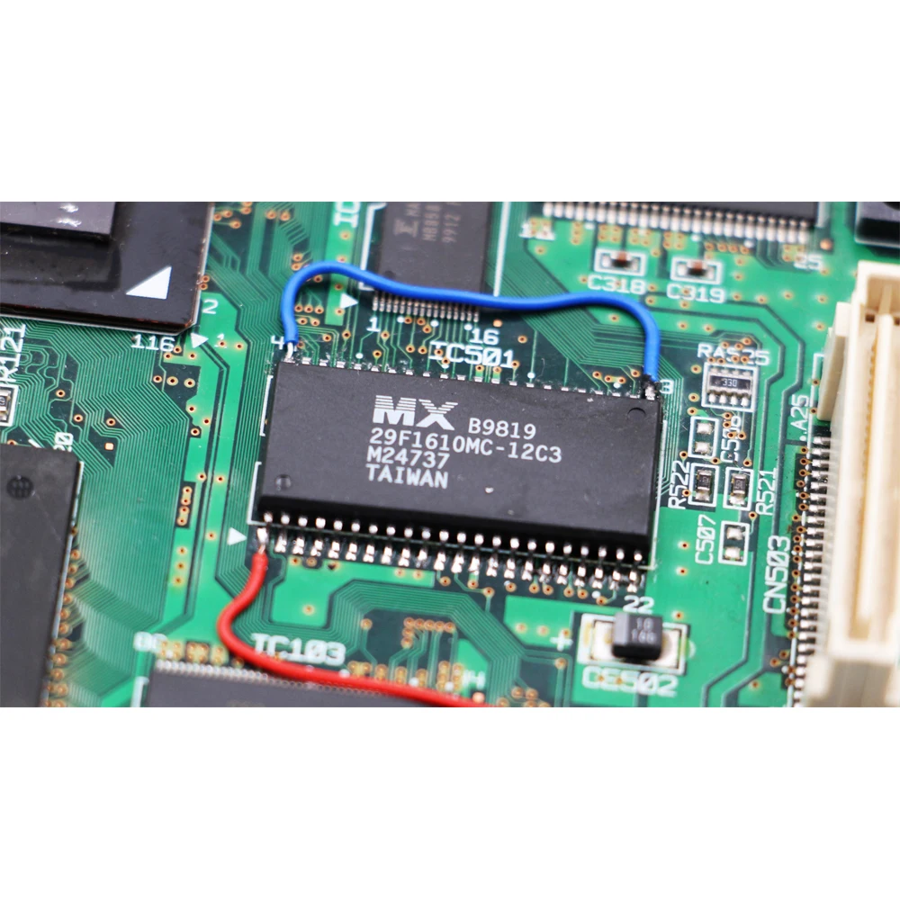 

SEGA Dreamcast BIOS Chip MX29LV160TMC-90 and 29F1610 Bootloader BIOS