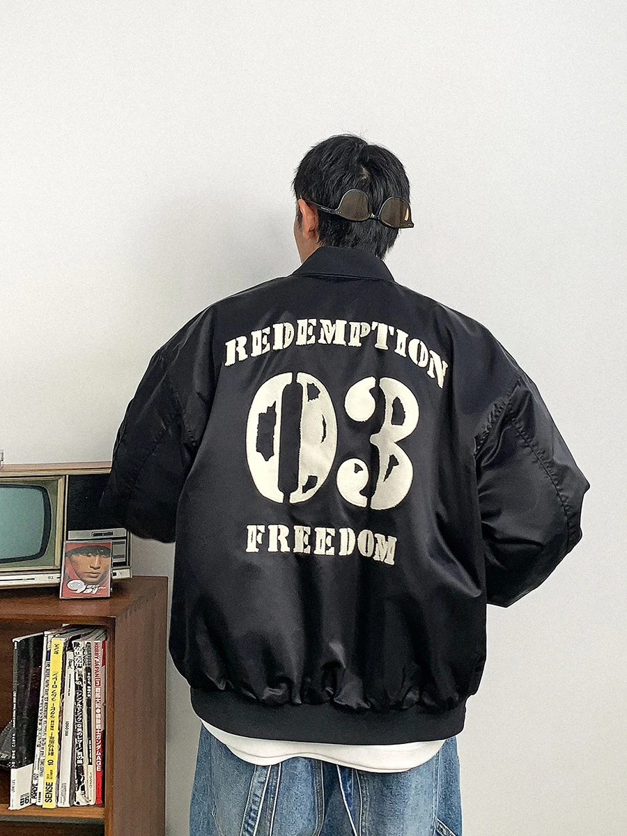 Xu Tailang Американский модный бренд Яркая поверхность Бейсбольный воротник с