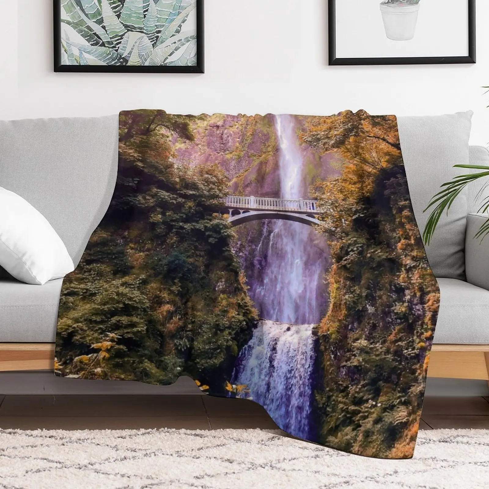 Осеннее одеяло Multnomah мягкие клетчатые одеяла