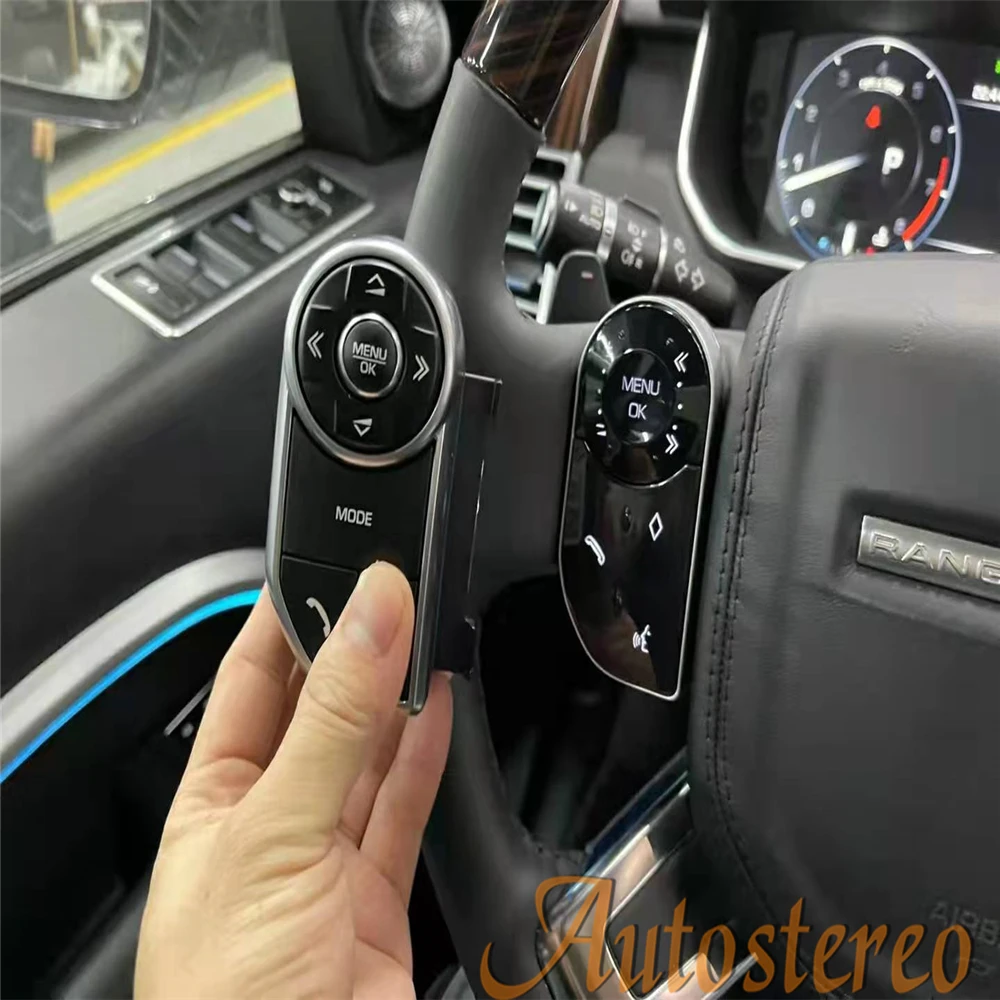 

OEM стильные кнопки на руль автомобиля для Land Rover Range Rover Vogue L405 Sport L494 2013-2017 головное устройство с двумя боковыми клавишами