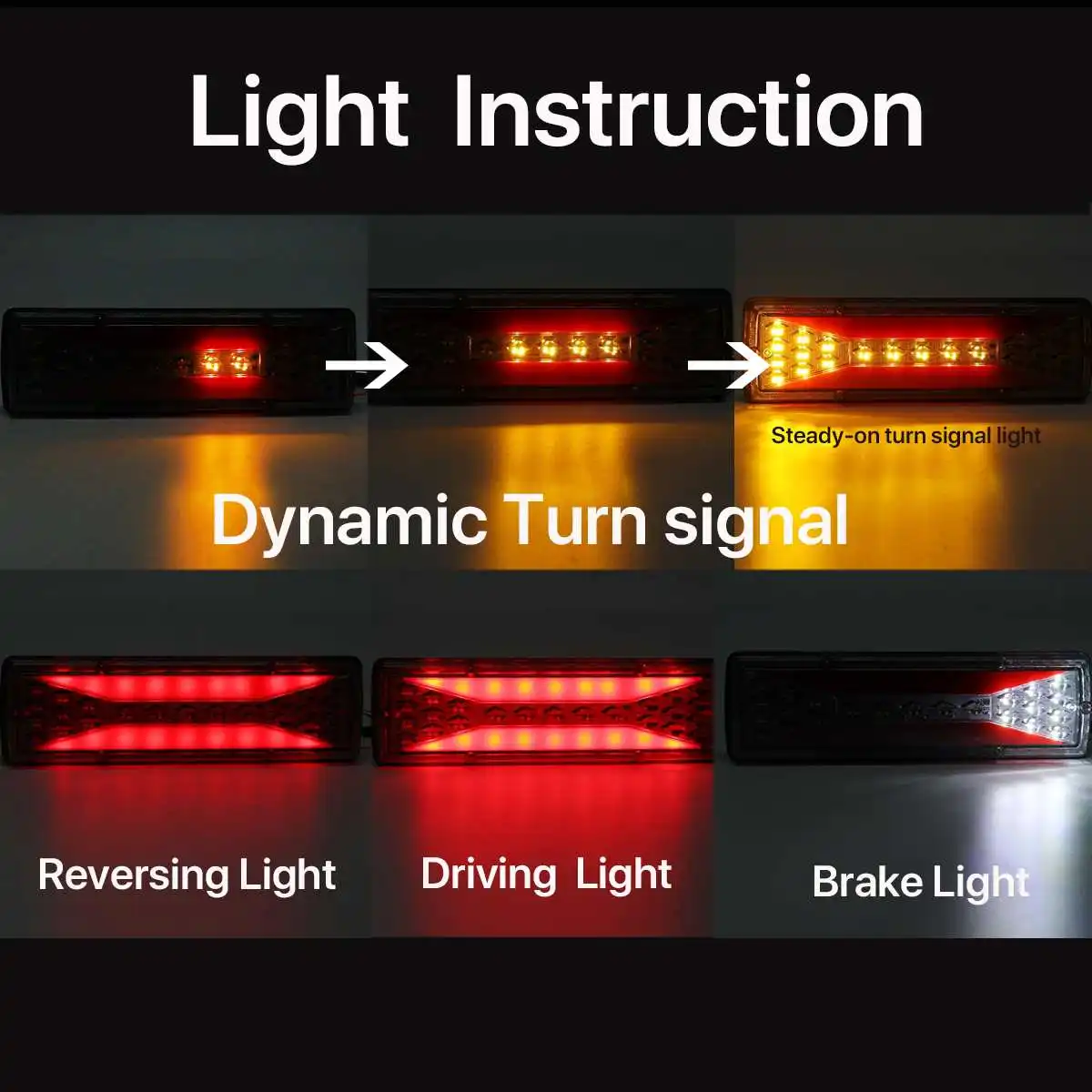 Светодиодсветодиодный задние фонари для грузовиков динамический сигнал