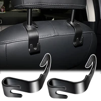 2pcs car seat hook hanger clips auto headrest rear seat hook organizer holders for handbags purses coats universal car interior