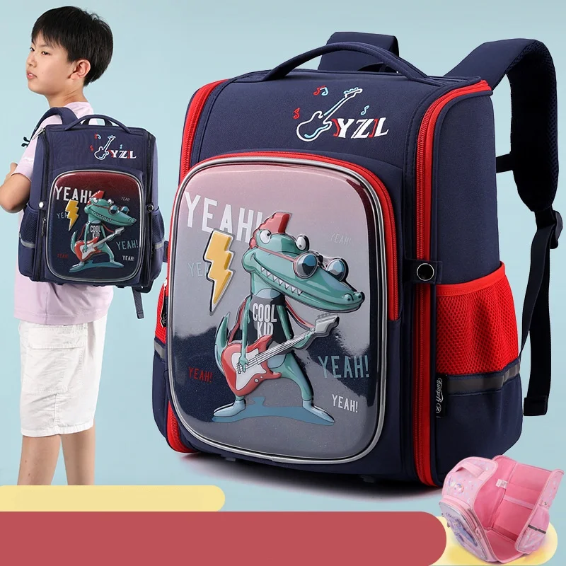 Primary Girls Mermaid Boys Dinosaur Cartoon Schoolbags New 3D Children Students Large Capacity Fashion Backpacks Hot