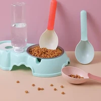 new curved design portable mutli function pet feeding feeders dog food shovel dog cat feeding scoop