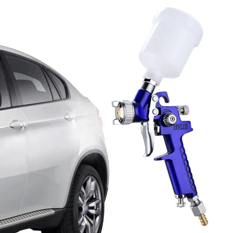 

Automotive Paint Sprayer 2000 HVLP Air Spray With 0.8mm/1.0mm Nozzles Auto Gravity Feed Sprayer Air Regulator Mini Paint Guns