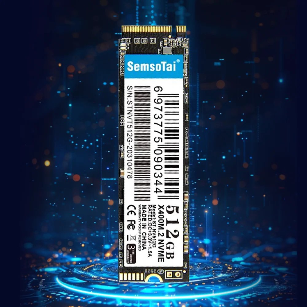 SemsoTai X400 M.2 SSD 256 ГБ 512 PCIe 3.0 NVMe Жесткий диск 2280 Твердотельный для настольных