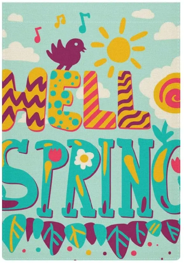 

Garden Flag Summer House Flags Hello Beach Sea Conch Home Yard Banner for Outside Flower Pot Double Side Print Banner for Outsid