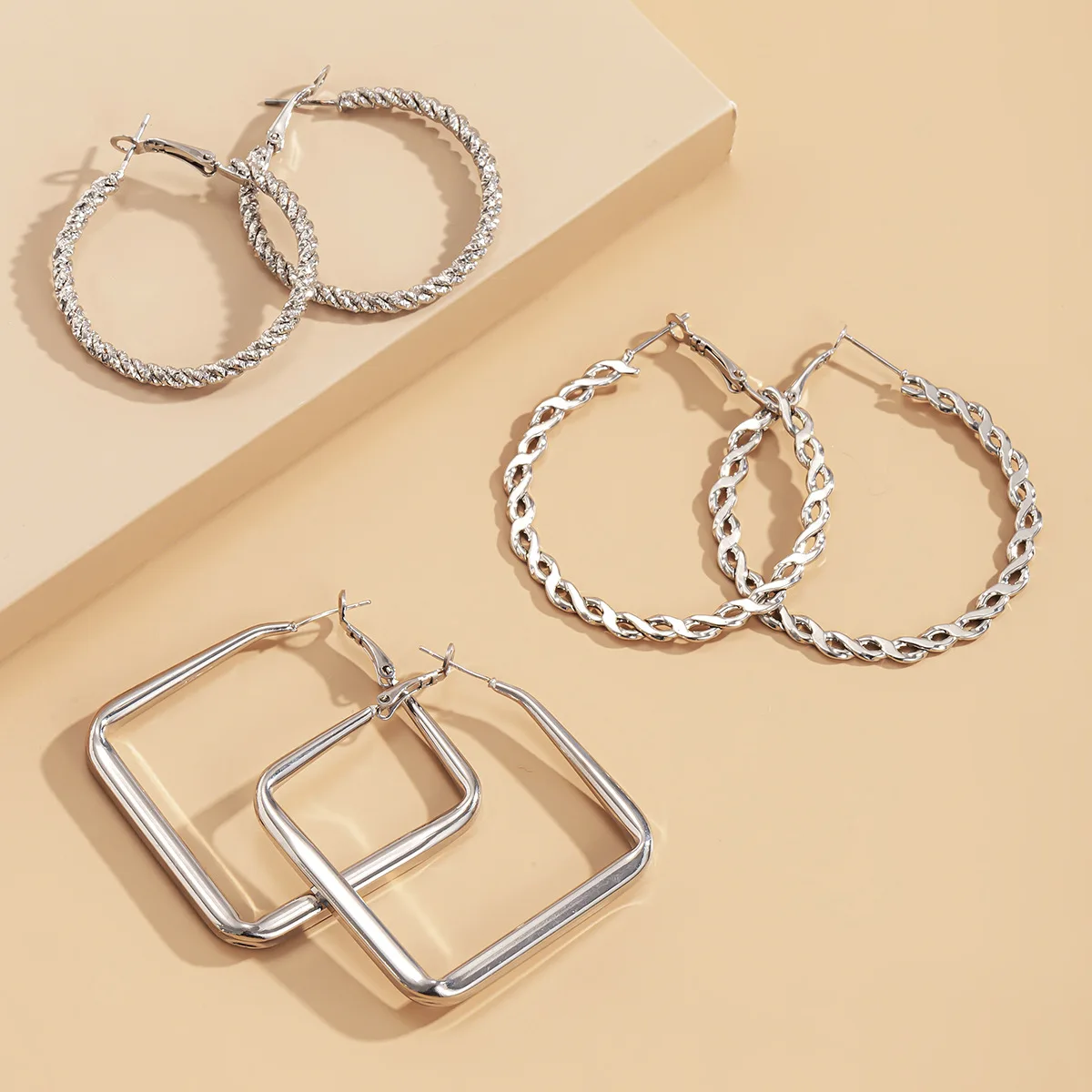 Женские Геометрические серьги 6 шт./комплект большие размеры |