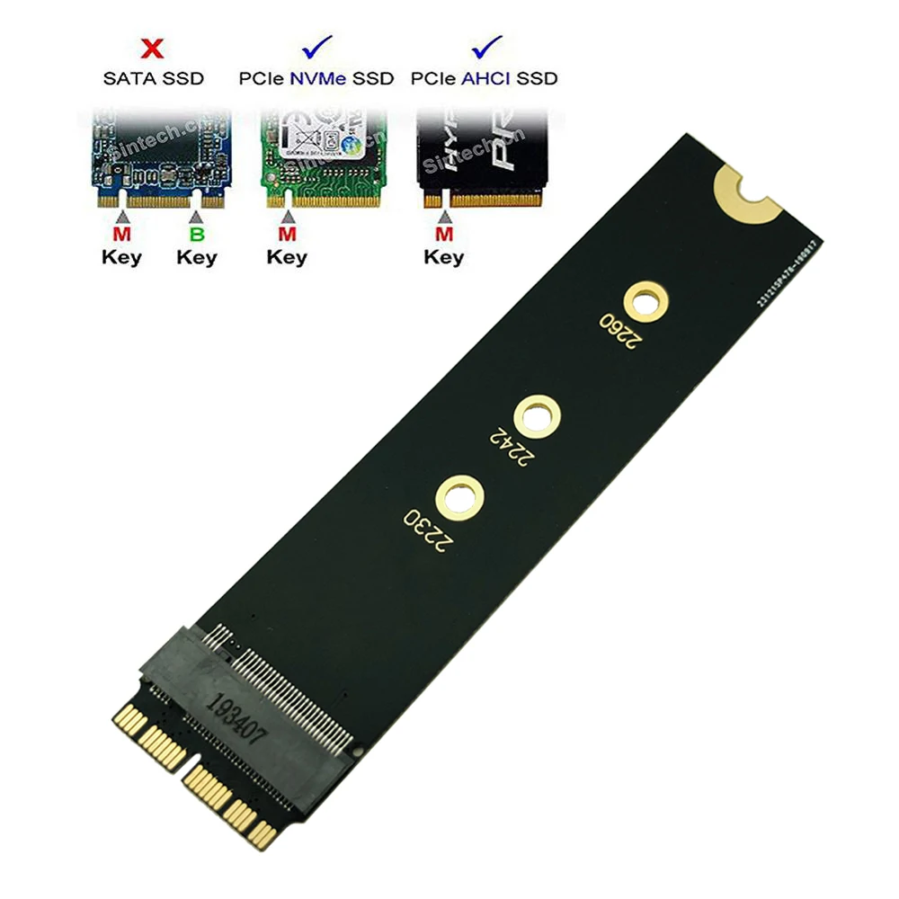

Адаптер M.2 PCIE NVME SSD M.2 nVME SSD адаптер для обновления 2013-2015 года Macs (не подходит для ранних 2013 MacBook Pro) для Apple SSD адаптер