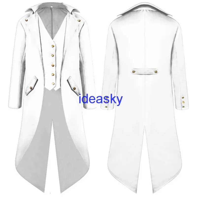 Средневековый ретро смокинг фрак мужская куртка пальто самурайский хвост пыль