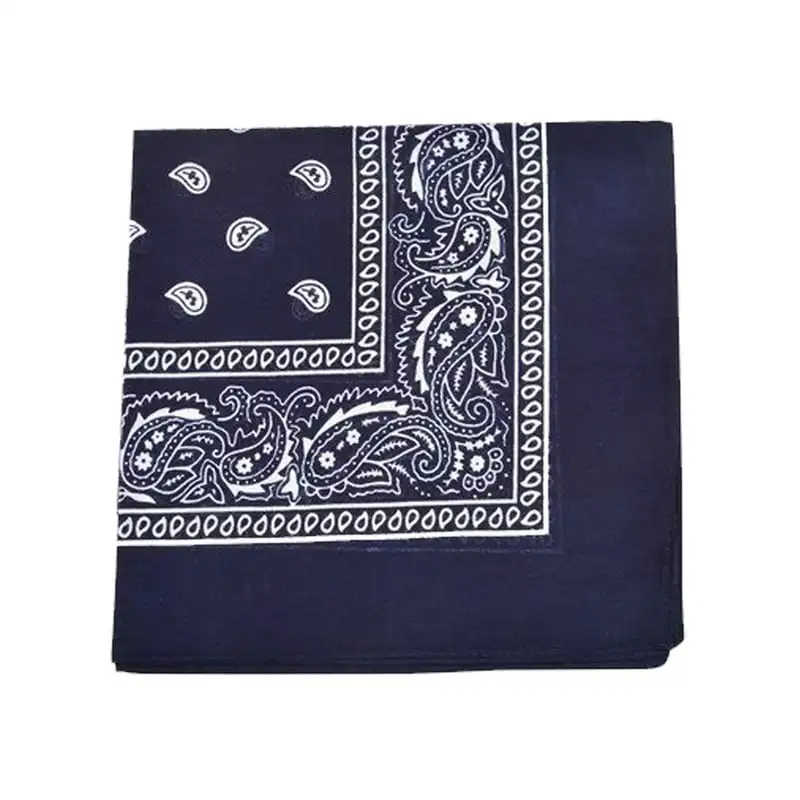 

Cotton Bandana XL, head wrap, handkerchief (Navy Blue) - 10 Pack
