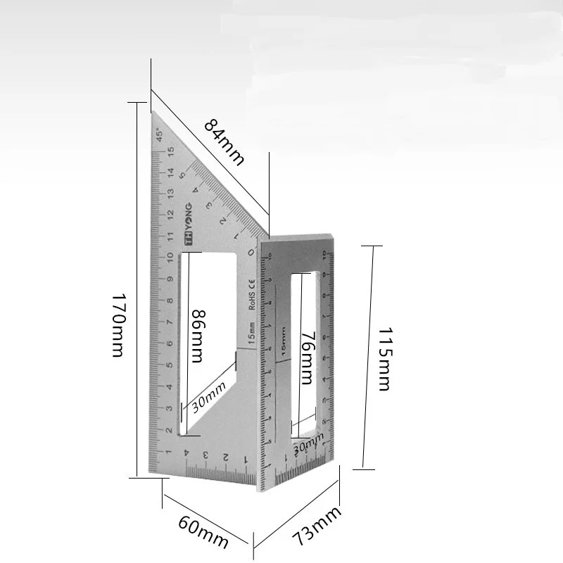 Многофункциональная линейка прочная переносная рулетка из алюминиевого сплава