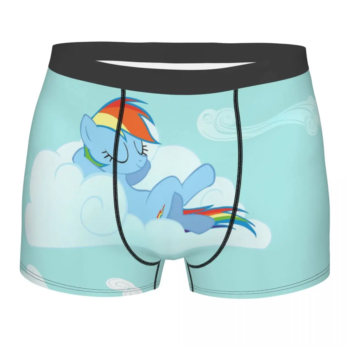 rainbow dash ponies my little pony underpants breathbale panties man underwear ventilate shorts boxer briefs