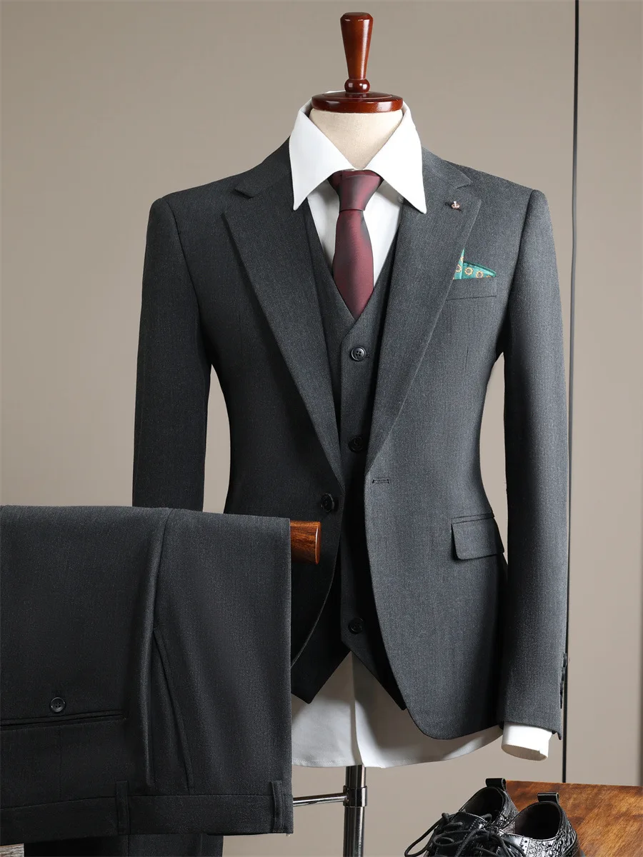 B72 мужской пиджак костюм на заказ однобортный в британском стиле