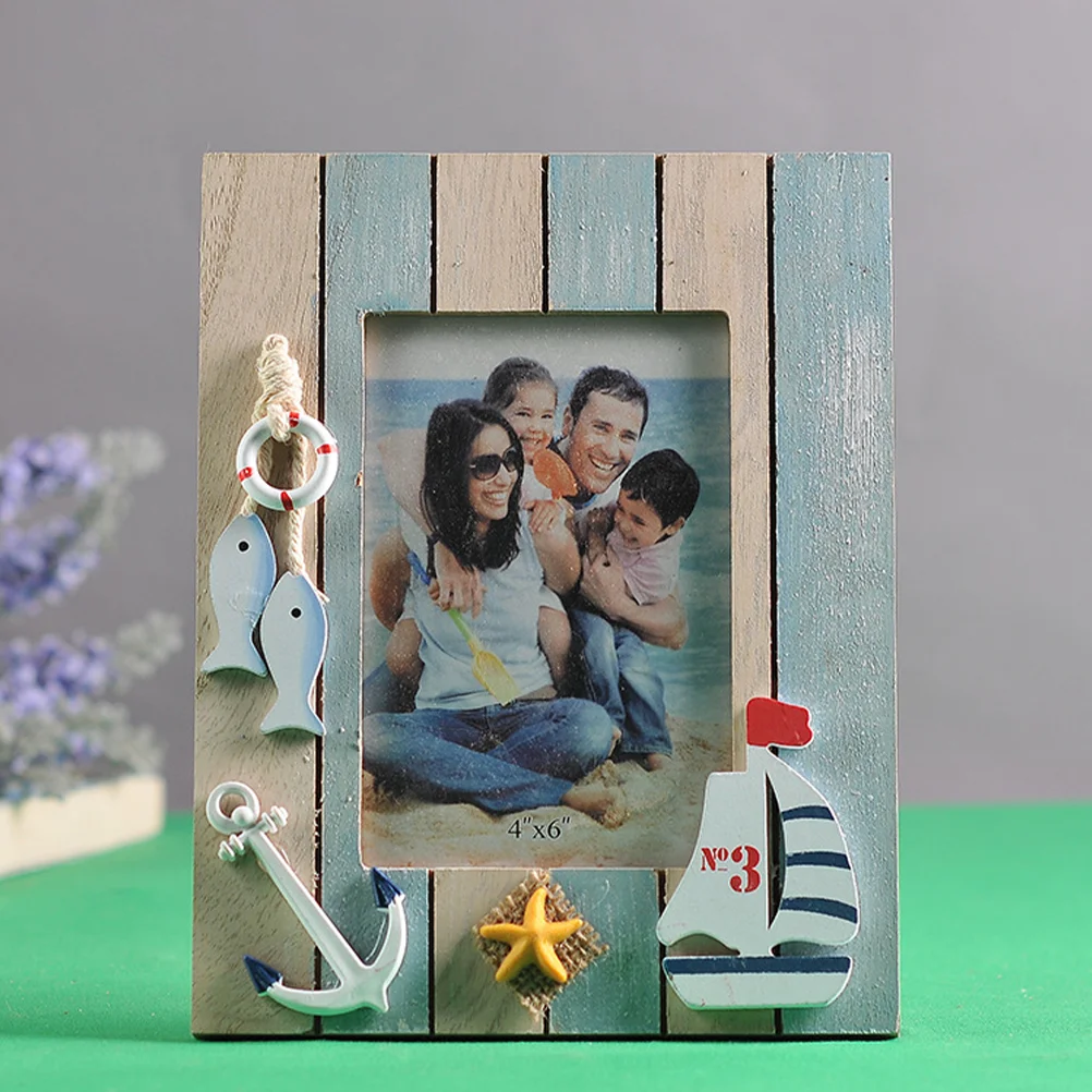Настольная стоячая фоторамка в морском стиле для дисплея домашний декор рамки