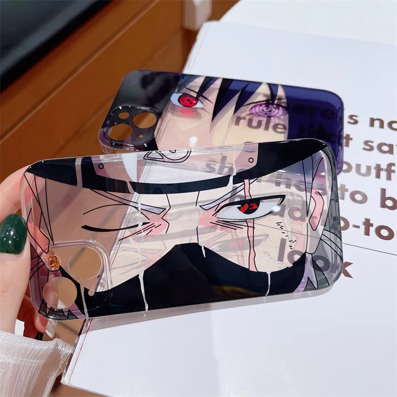 

Naruto Kakashi Sasuke Pain Gaara Itachi Art Case for IPhone 11 12 13 14 Pro Max Plus Cartoons Phone Cover Back Shell Toy Gift