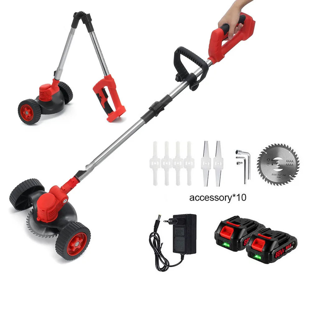 

Многофункциональная складная электрическая газонокосилка, 2500 Вт, 20000 ОБ/мин, беспроводной триммер для домашней травы, садовые инструменты д...