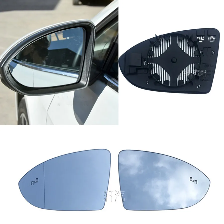 Heated Side Rear Mirror Glass blind spot assist For VW GOLF 7 7.5 VII GTI MK7 GTD GTE R-line 2013-2020 Left Right | Автомобили и