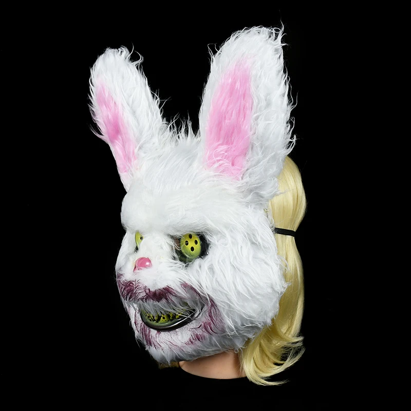 Маска для косплея кровавого кролика украшения Хэллоуина страшная ужасная маска
