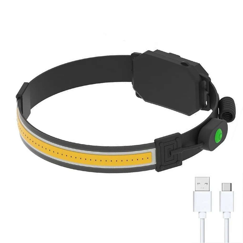 

Headlamp Outdoor Camping Hiking COB Headlight USB IPX5 Waterproof Searchlight Motion Sensor Headband Head Light Flashlight