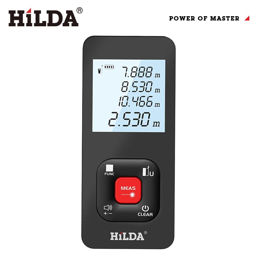 

HILDA Laser Rangefinder Distance Meter Rangefinder Laser Tape Range Finder Building лазерный дальномер 120M /100M/50M