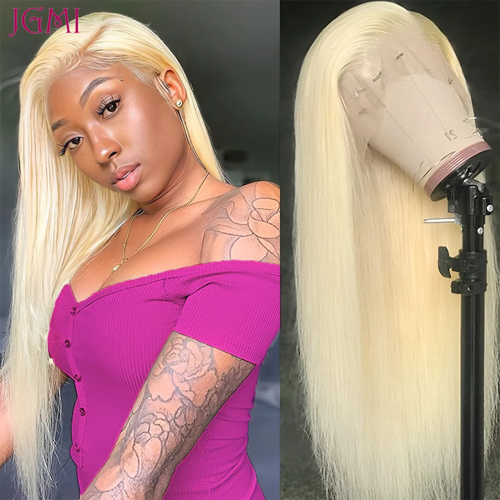 

JGMI 613 Lace Frontal Human Hair Wigs 13×4 13x6 Straight Blonde Lace Front Wig Transparent Lace Wig Human Hair For Black Woman