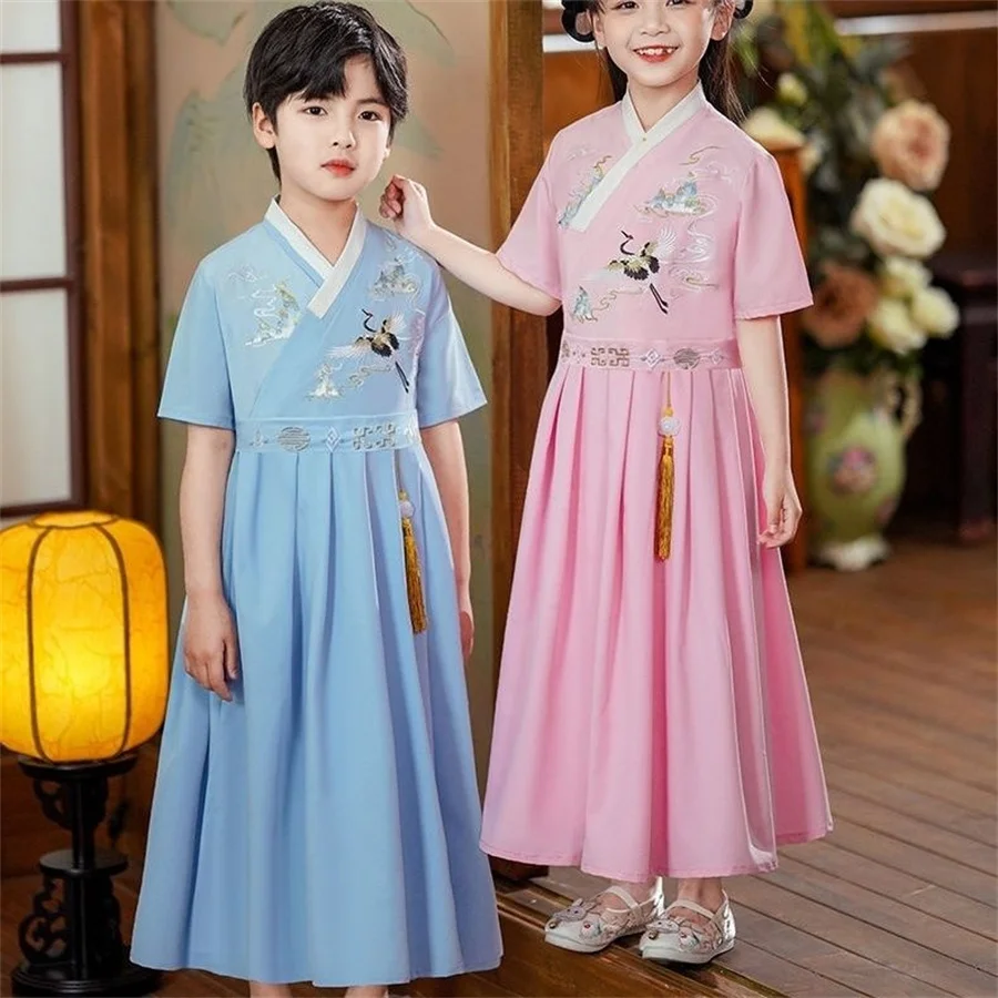 Традиционная китайская одежда платье ханьфу для девочек сказочное на Хэллоуин