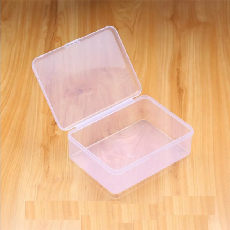 2Pcs Transparent Plastic Jewelry Storage Box Earring Screw Bead Containers Tool Sorting Box Toy Case Craft Parts Organize
