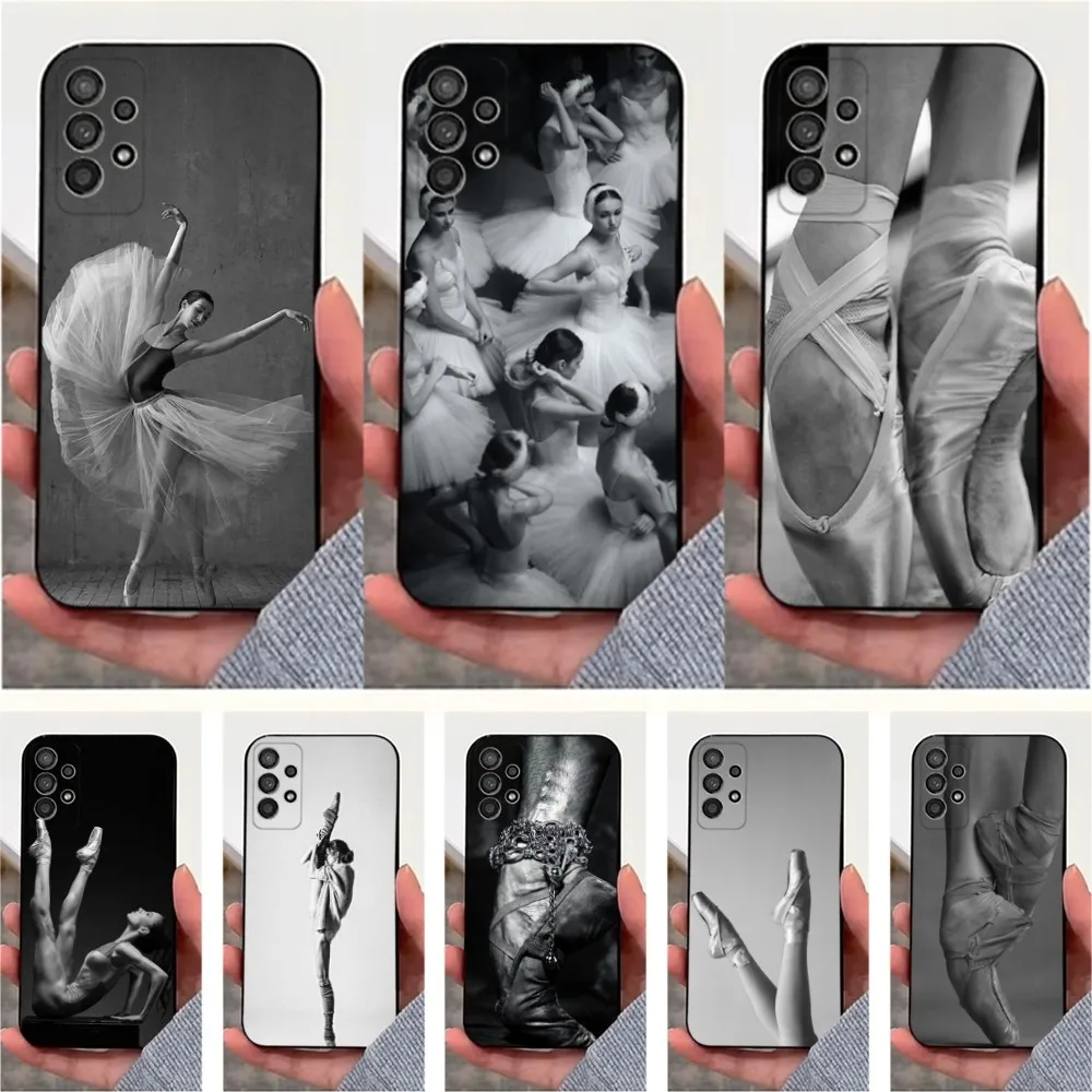 Чехол для телефона Dancing Ballerina Samsung S25 S24 S23 S22 S20 S21 S10 Ultra Plus Lite FE мягкий силиконовый