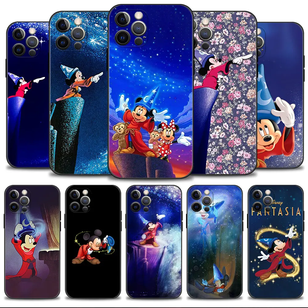 

Disney Mickey Mouse Fantastic Magic Art Phone Case For Apple iPhone 14 13 12 11 Pro Max 13 12 Mini XS Max XR X 7 8 6 6S Plus
