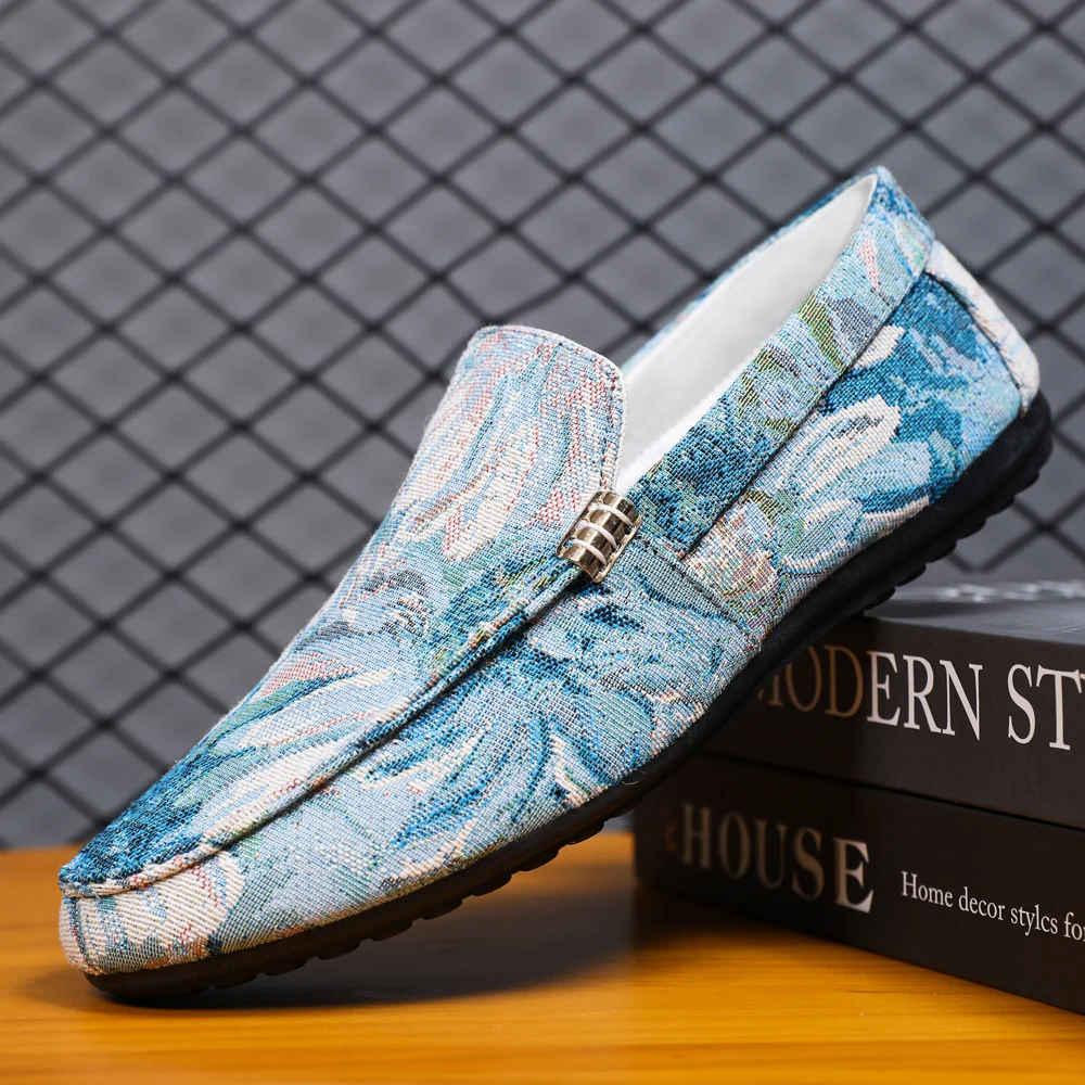 Мужские лоферы ручной работы из искусственной кожи Повседневные Удобные