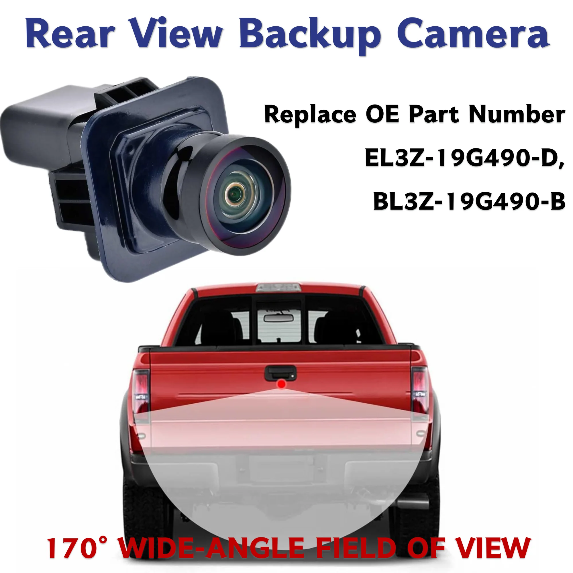 Фото Камера заднего вида для Ford F150 2011-14, Mustang, Lincoln MKC 2015-2019, камера заднего хода, камера парковки EL3Z-19G490-D BL3Z-19G490-B №1