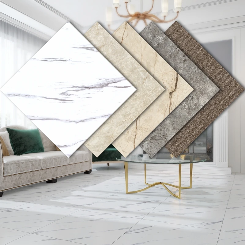 

5PCS 30*30cm Marble Tile Self Adhesive Floor Wall Sticker For Kitchen Bathroom Wallpaper DIY Bedroom TV Background Home Decor