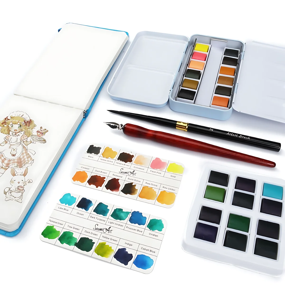 SeamiArt 12 Color Skin/Ocean/Candy/Morandi однотонная фотография