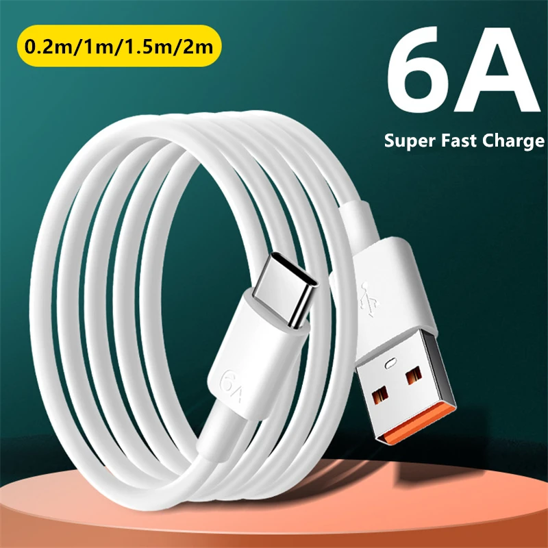 Фото Супербыстрый зарядный кабель USB Тип C 66 Вт 6 А, зарядное устройство, шнур для Huawei Mate 40 50 Xiaomi 11 10 Pro, аксессуары для телефона №3