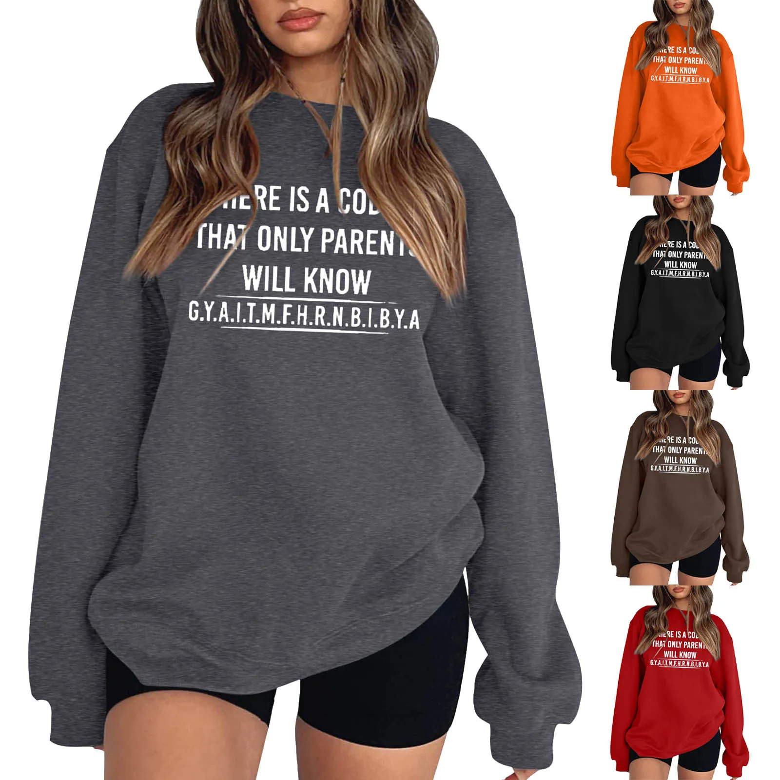 

Женская толстовка с капюшоном, женский свободный топ с забавным принтом в виде букв, Женский Большой свитшот с рукавом на плечо