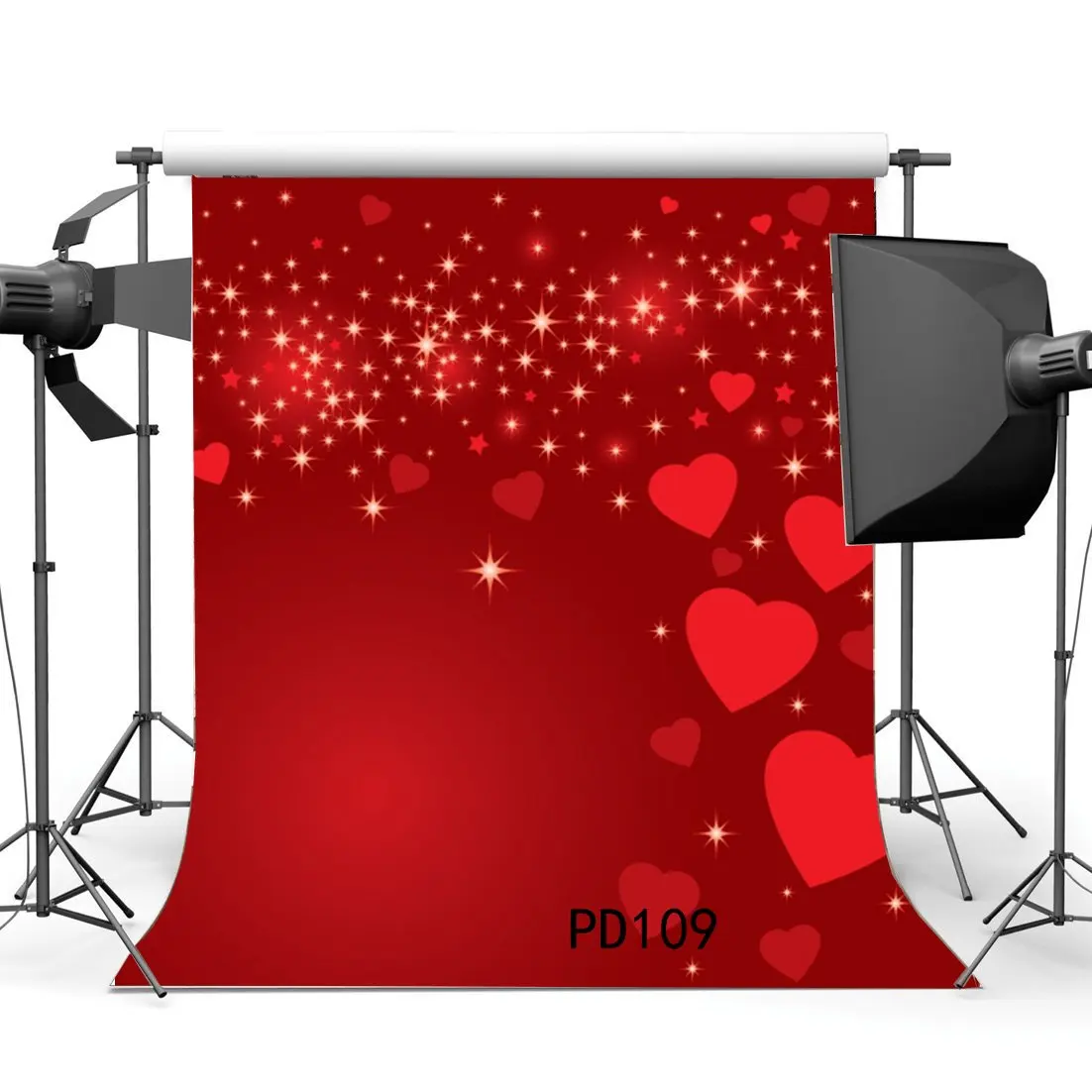 

Photography Backdrops Bokeh Halos Glitter Stars Red Hearts Valentine's Day Children Toddlers Lover Portraits Photo Background