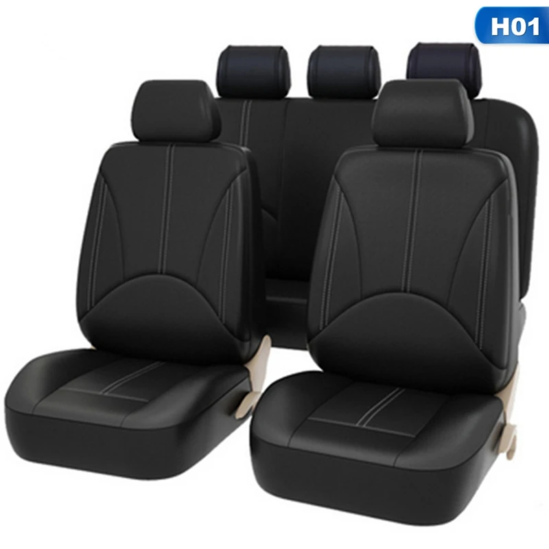 

4Pcs/9Pcs PU Leather Auto Universal Car Seat Covers For Gift Automotive Seat Covers Fit Most Car Seats