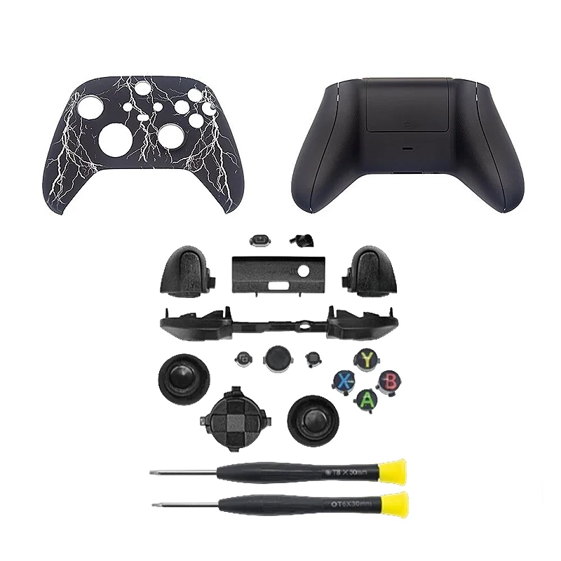 Multi Type Special Edition Housing Shell Kit  For Xbox Series S Controller Front Cover Back Case LB RB Bumper Swap Thumb Grips