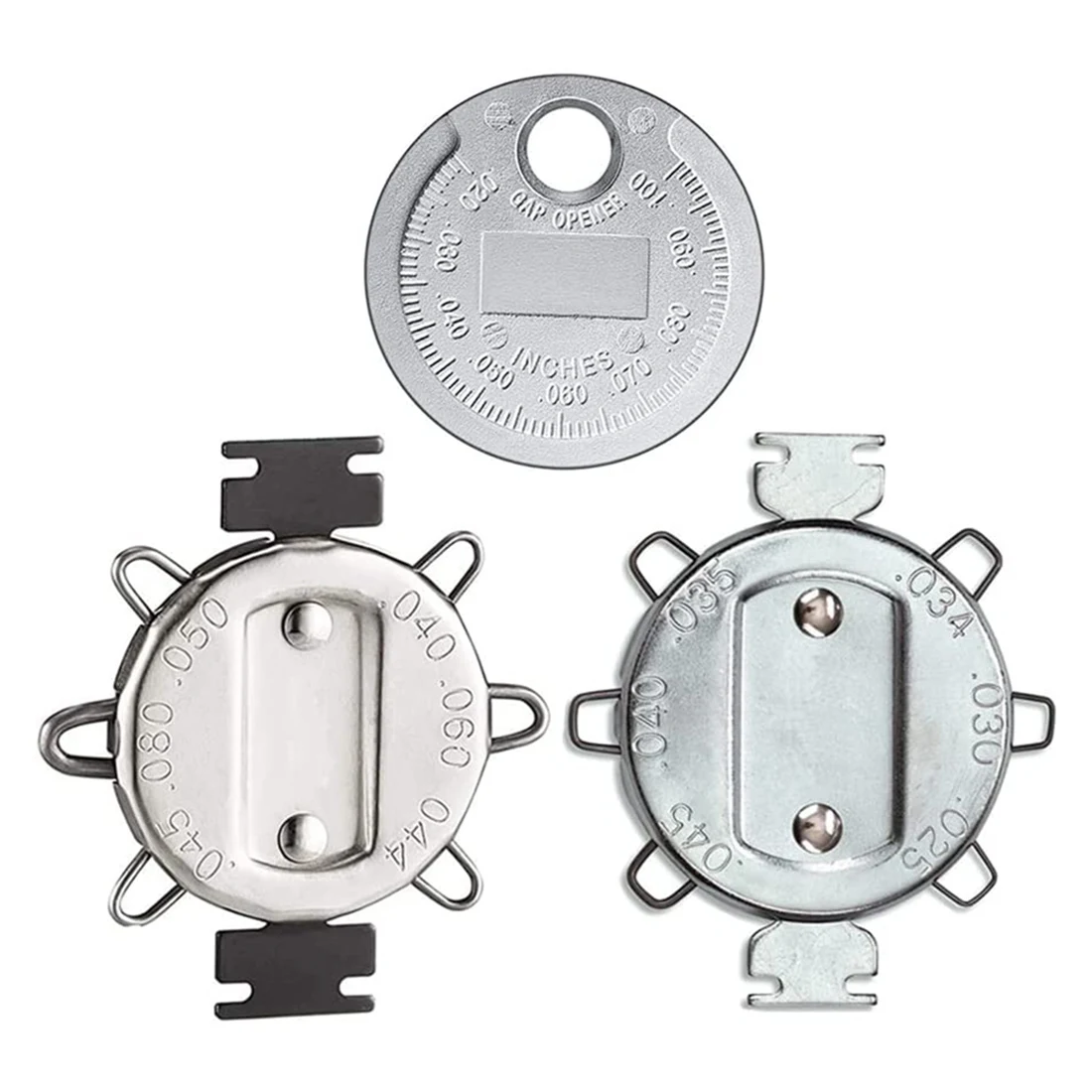 

Spark Plug Space Gauge Measuring Tool - Wire Spark Plug Space Gauge Adjustment Tool Inch and Metric ,3 Pack