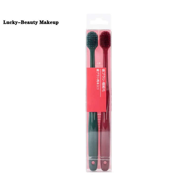 Зубная щетка Lucky-Beauty широкоголовая японская Серия 2 мягкая маленькая пластина |