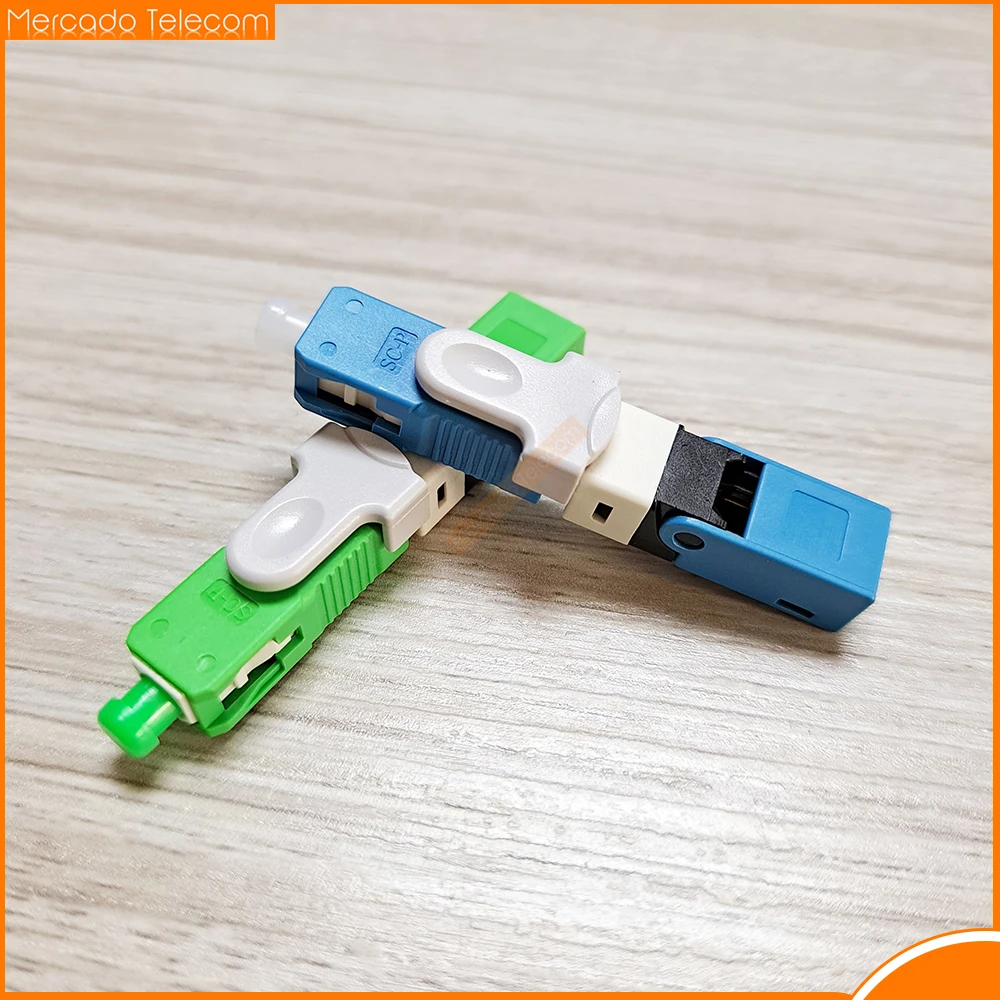 Free Shipping 50/200PCS ESC250D FTTH SC UPC Optical fibe quick connector SC FTTH Fiber Optic Fast Connector Embedded ESC250P
