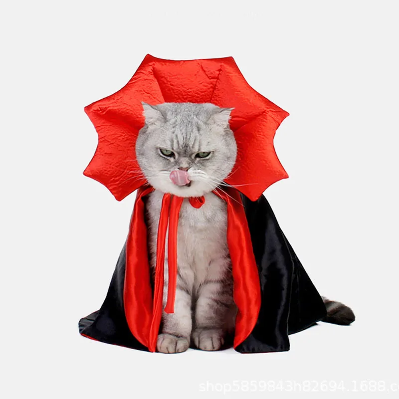 

Pet Halloween Costume Cute Cosplay Cape Vampire Cat Dog Cape Kawaii Pet Clothes Dog Accessories for Halloween Party Decoration