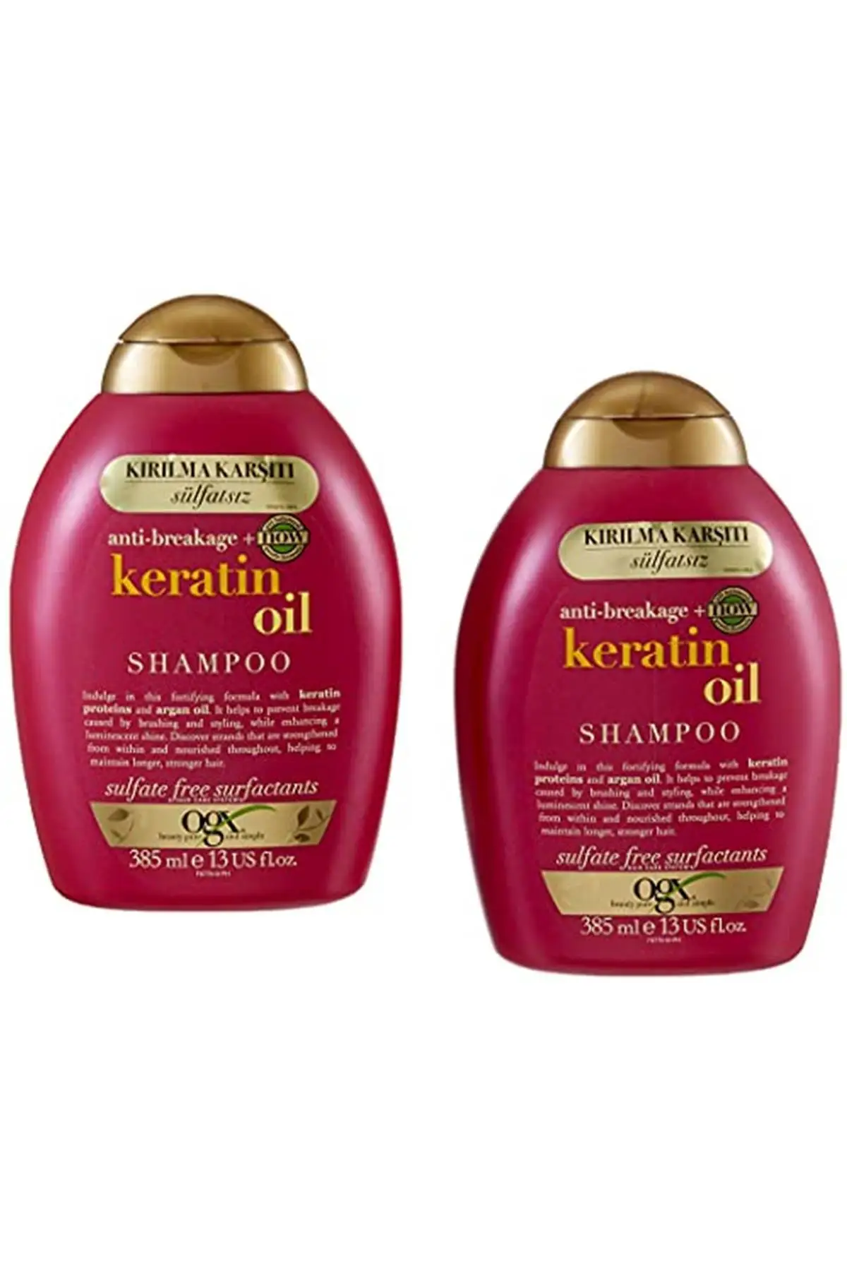 

Brand: OGX Keratin Oil Shampoo 385 ml x2 1 Package (1x500 ml) Category: Shampoo