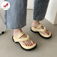 cozok luxury women slippers soft platform fashion outdoor flip flops 2022 new summer non slip casual sandals for girls all match