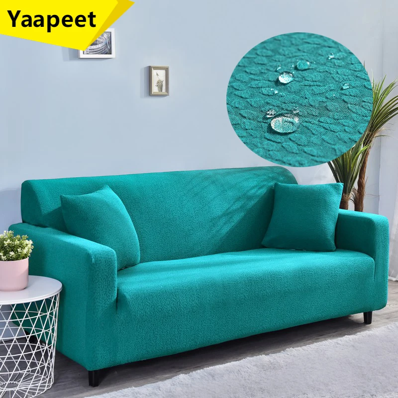 

1/2/3/4 Seater Water Repellent Sofa Covers Seersucker Stretch Pet Dog Cat Sofa Cover Sectional Corner Loveseat Sofa Slipcovers